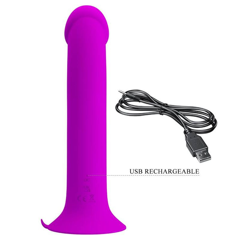 Violetter Saugnapf-Vibrator Pretty Love Murray für G-PunktPunkt G lebendig