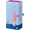 Vibromasseur rabbit gonflable Satisfyer Air Pump Bunny 2 rosePoint G vibrant