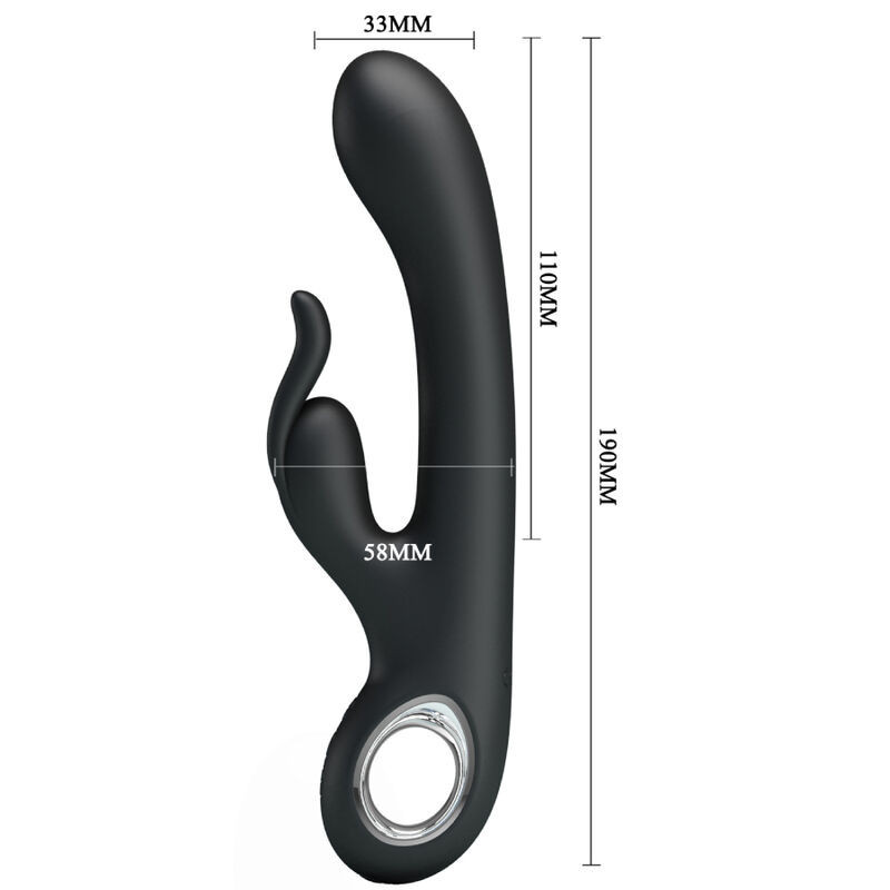 Vibratore rabbit riscaldante Carina Pretty Love clitoride e punto GPunto G vibrante