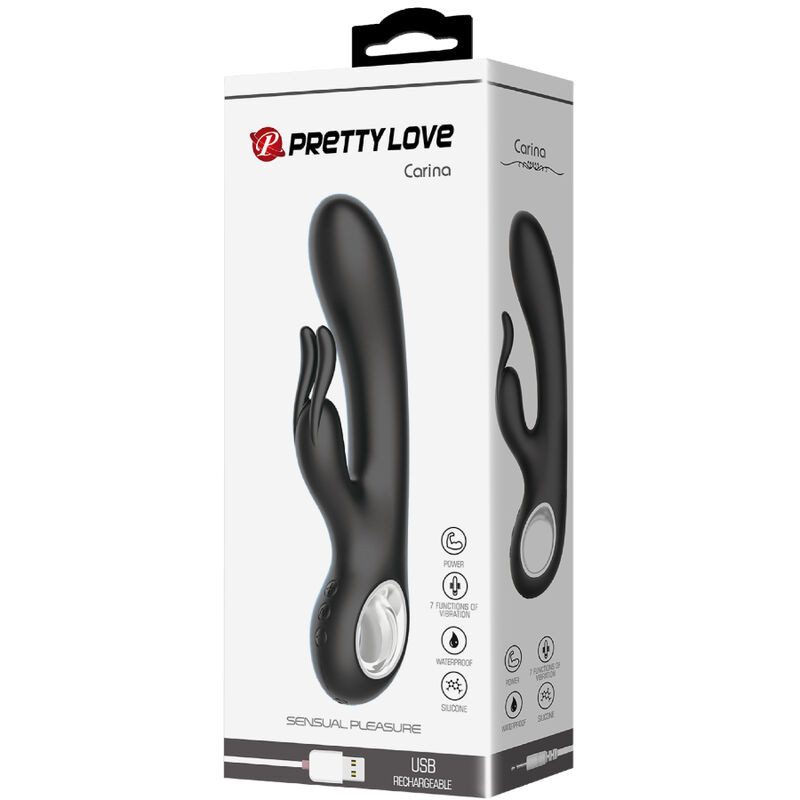 Carina Pretty Love Rabbit-Vibrator mit Wärme für Klitoris & G-PunktPunkt G lebendig