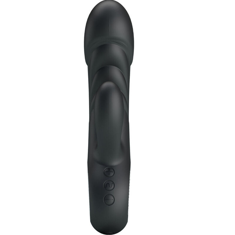 Vibrador ponto G e clitóris Pretty Love Ansel silicone pretoPonto G vibrante