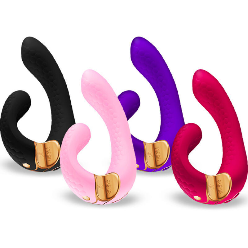 Estimulador íntimo MIYO Shunga rosa impermeable IPX7 con vibraciónPunto G vibrante