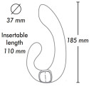 Estimulador íntimo MIYO Shunga rosa impermeable IPX7 con vibraciónPunto G vibrante