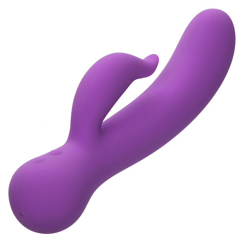 Vibrador recarregável roxo de dupla estimulação First Time PleaserPonto G vibrante