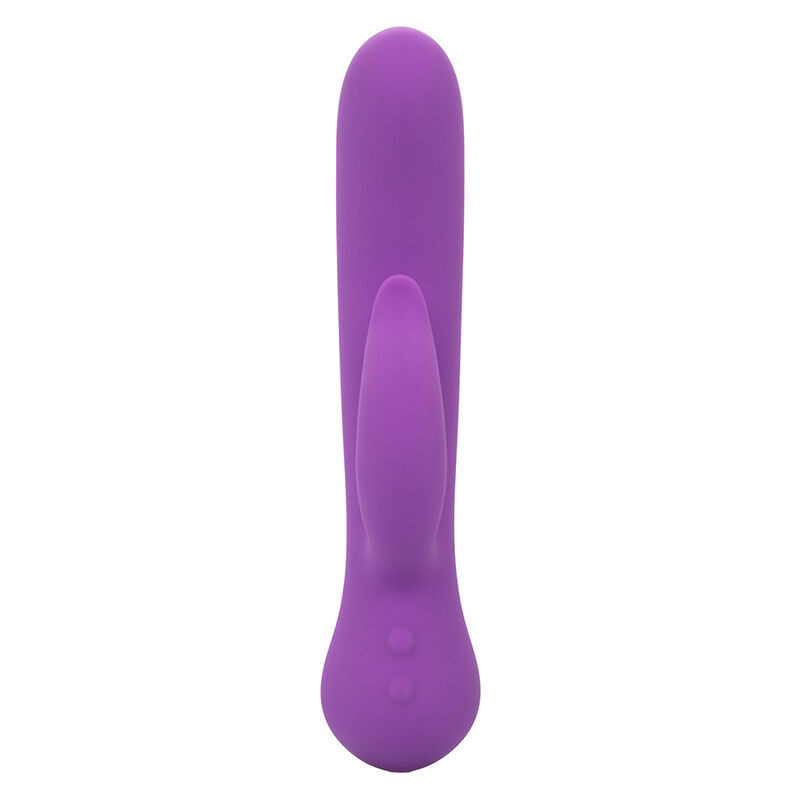 Vibrador recargable violeta de doble estimulación First Time PleaserPunto G vibrante