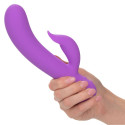 Vibrador recargable violeta de doble estimulación First Time PleaserPunto G vibrante
