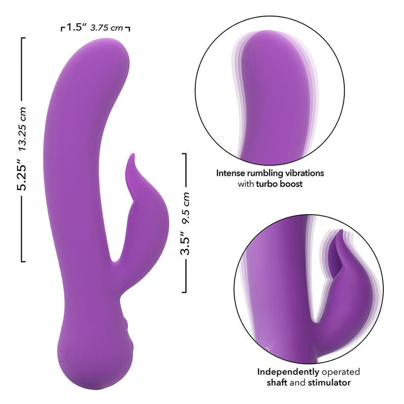 Vibrador recargable violeta de doble estimulación First Time PleaserPunto G vibrante