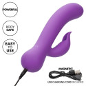 Purple rechargeable dual stimulation vibrator First Time PleaserG Spot vibrant