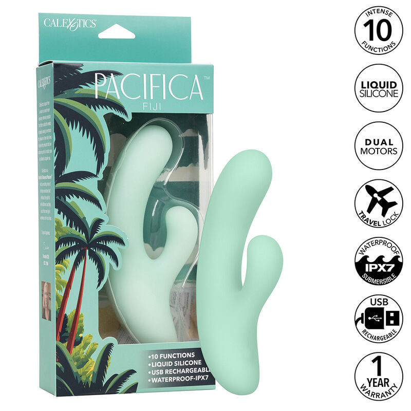 Wasserdichter G-Punkt-Vibrator Pacifica Fiji, DoppelmotorPunkt G lebendig