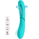 Vibromasseur point G Romance Lexie MC63 en silicone rose, 7 modesPoint G vibrant