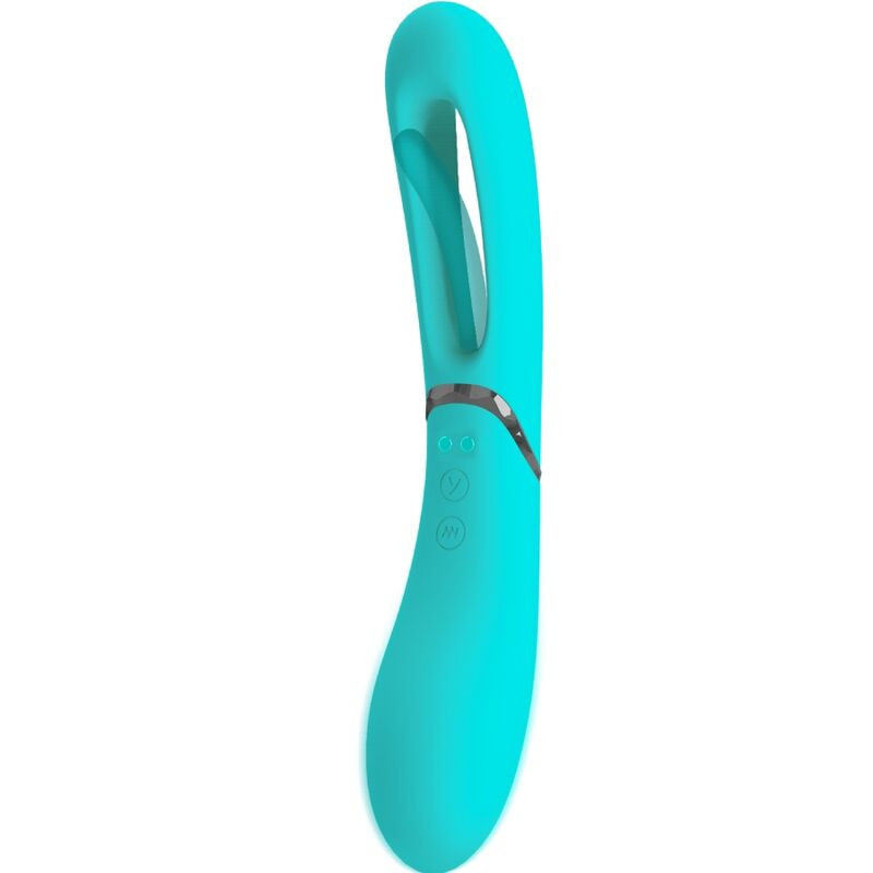 Vibrador ponto G Romance Lexie MC63 rosa em silicone, 7 modosPonto G vibrante