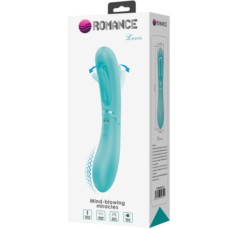Vibratore punto G Romance Lexie MC63 in silicone rosa, 7 modiPunto G vibrante