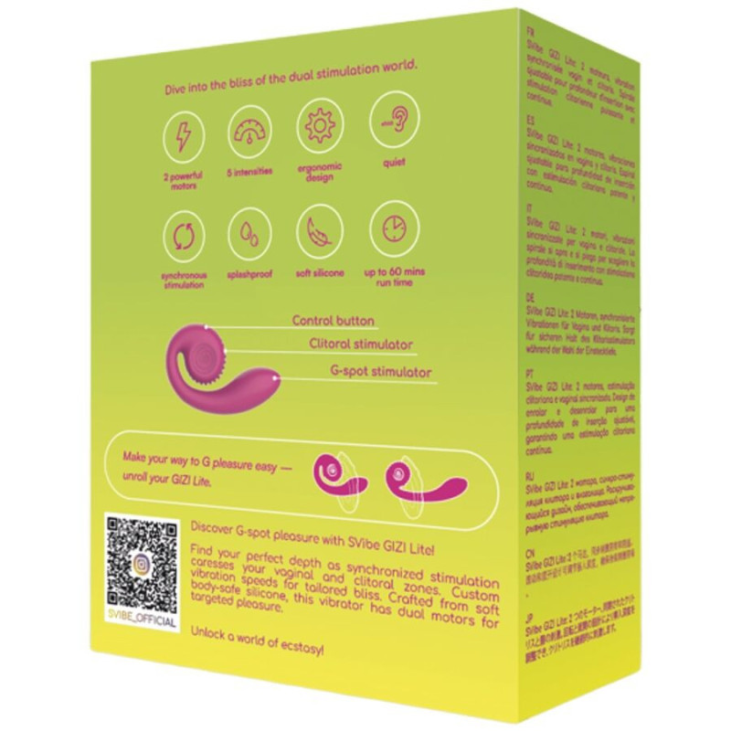 Vibromasseur portable IBIZA double stimulation point G et clitorisPoint G vibrant