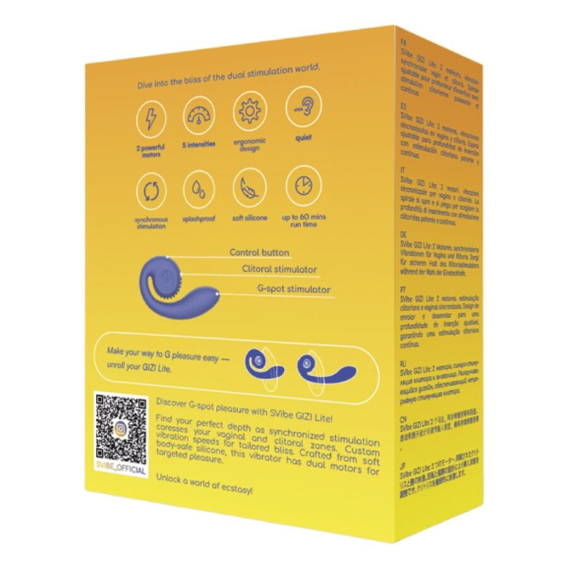 Vibromasseur portable IBIZA double stimulation point G et clitorisPoint G vibrant