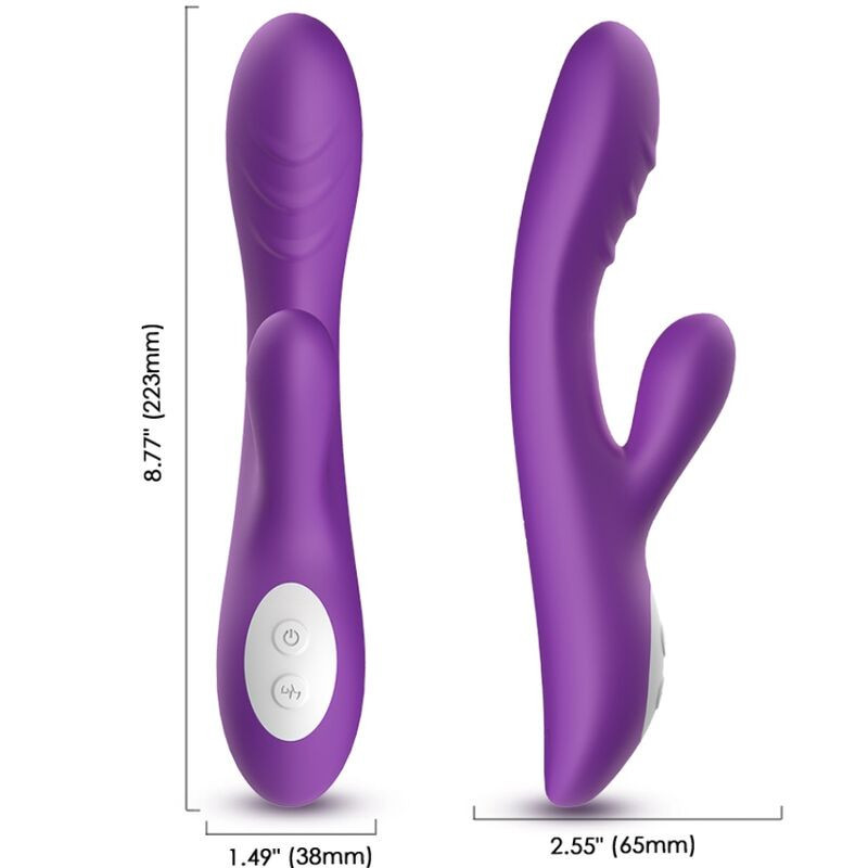 Vibrador punto G recargable de silicona violeta, 5 velocidadesPunto G vibrante