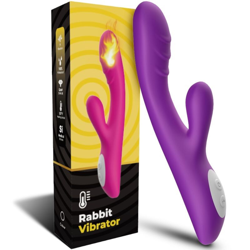 Vibrador ponto G recarregável em silicone roxo, 5 velocidadesPonto G vibrante