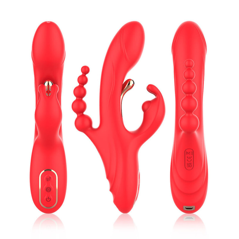 Dildo rotante con ventosa Bouncer Fun Factory nero punto GPunto G vibrante