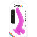 Diversia purple flexible suction vibrating dildo 21.5 cm Ø 4.5Spot G non vibrant