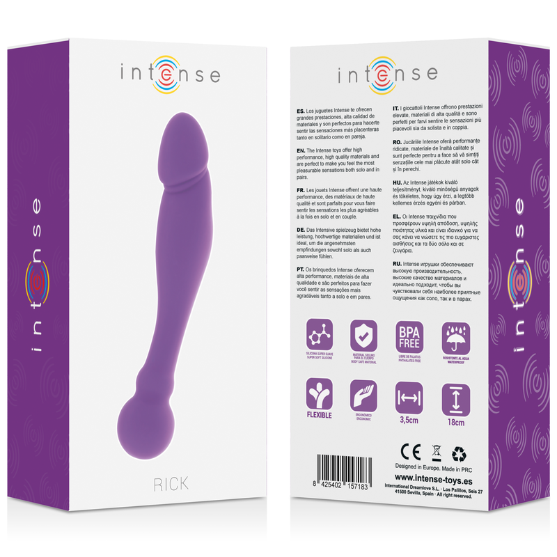 Rick Doppel-Ende Anal- & Vaginalstimulator aus rosa SilikonPunkt G nicht lebendig