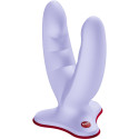 Godemiché double ventouse Ryde Fun Factory violet, usage mains libresPoint G non vibrant
