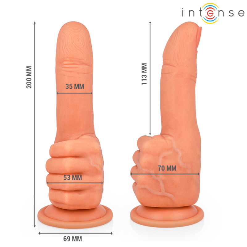 Estimulador punto G flexible de silicona médica Intense Bender 11,3Punto G no vibrante