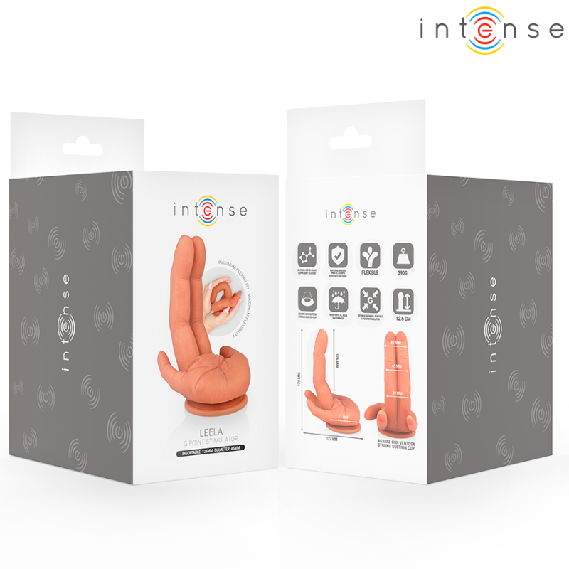 Leela Intense flexible G-spot stimulator with suction base 12.6 cmSpot G non vibrant
