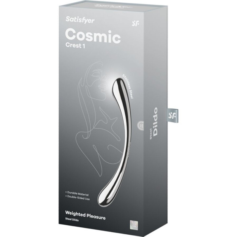 Satisfyer Cosmic Crest 1 Edelstahl-DoppeldildoPunkt G nicht lebendig