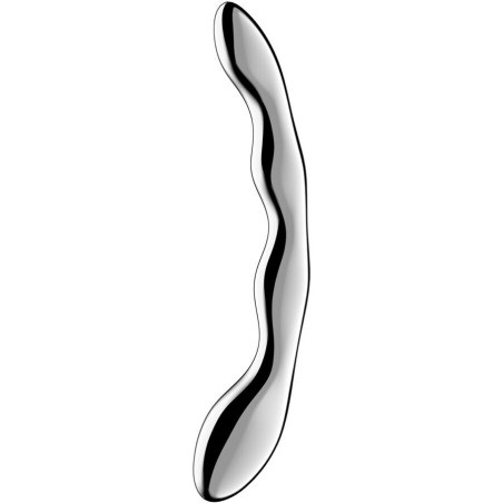 Satisfyer Cosmic Crest 2 stainless steel double-ended dildoSpot G non vibrant
