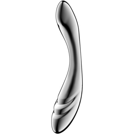 Dildo doble de acero inoxidable Satisfyer Pure Gravity 3Punto G no vibrante