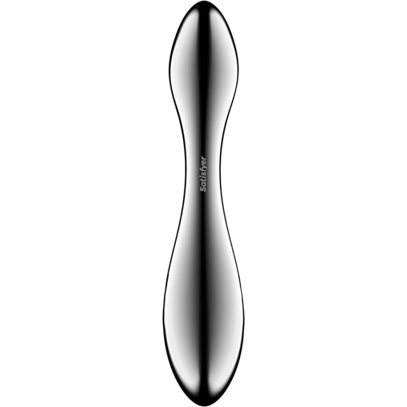 Godemiché double embout en acier inoxydable Satisfyer Pure Gravity 3Point G non vibrant