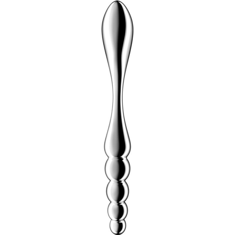 Godemichet double embout en acier inoxydable Star Force 1Point G non vibrant