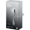 Dildo doble de acero inoxidable Satisfyer Star Force 2 reversiblePunto G no vibrante