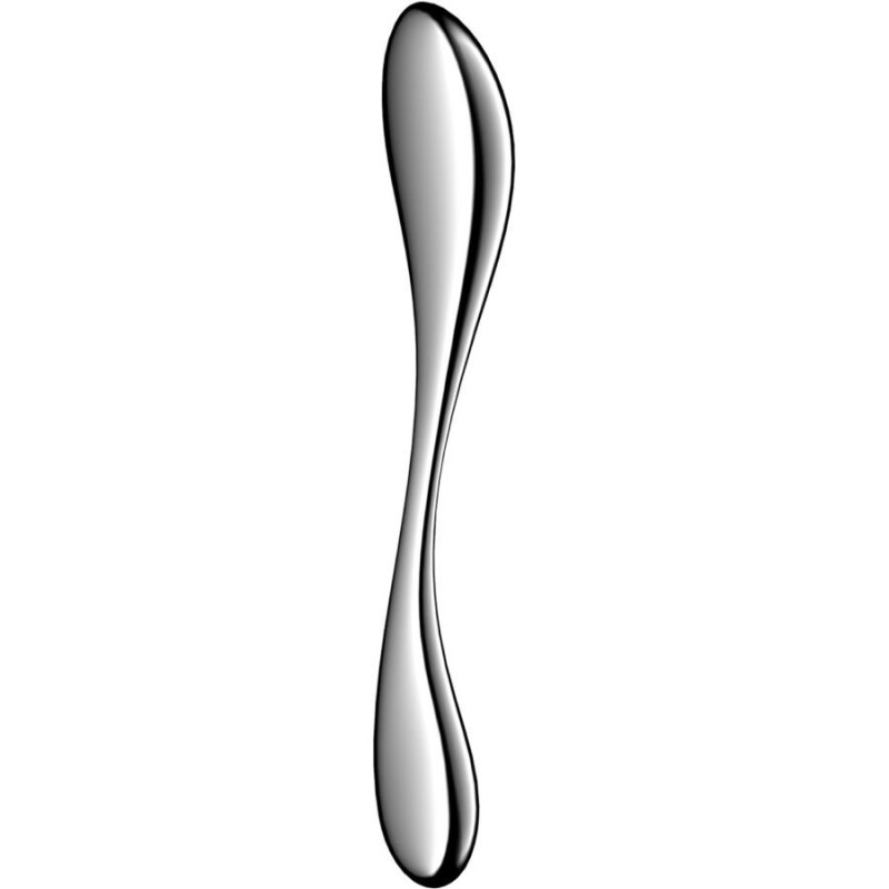 Dildo doble de acero inoxidable Star Force 3 SatisfyerPunto G no vibrante