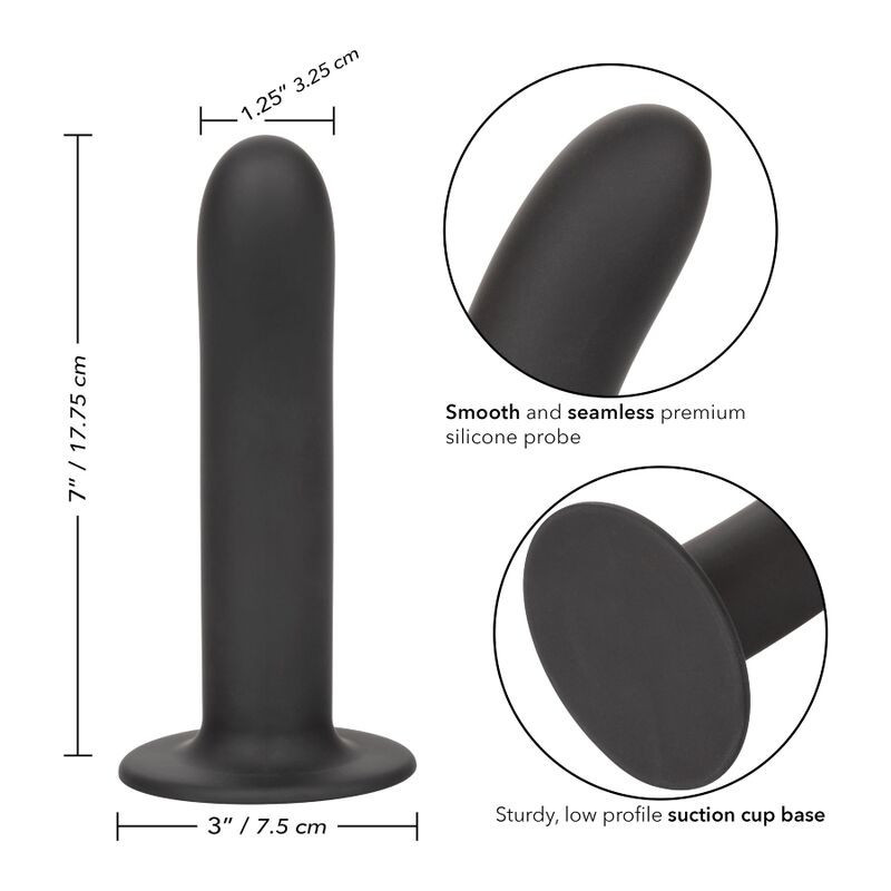Boundless curved silicone suction dildo 17.8 cmSpot G non vibrant