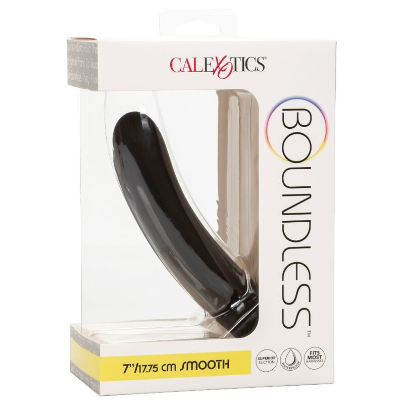 Dildo curvo de silicone com ventosa Boundless 17,8 cmPonto G não vibrante