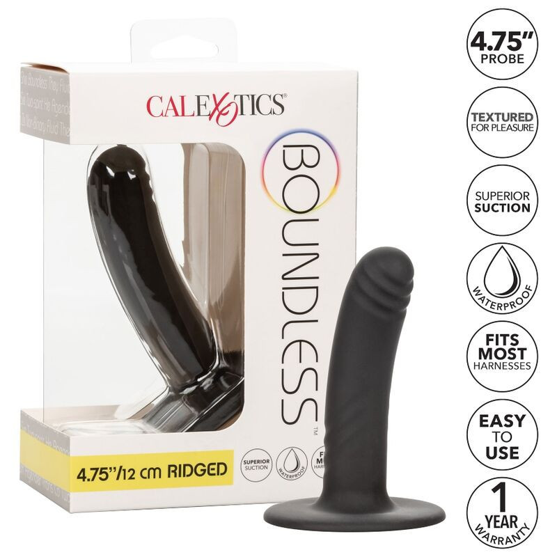 Dildo in silicone con ventosa 12 cm compatibile con imbragoPunto G non vibrante