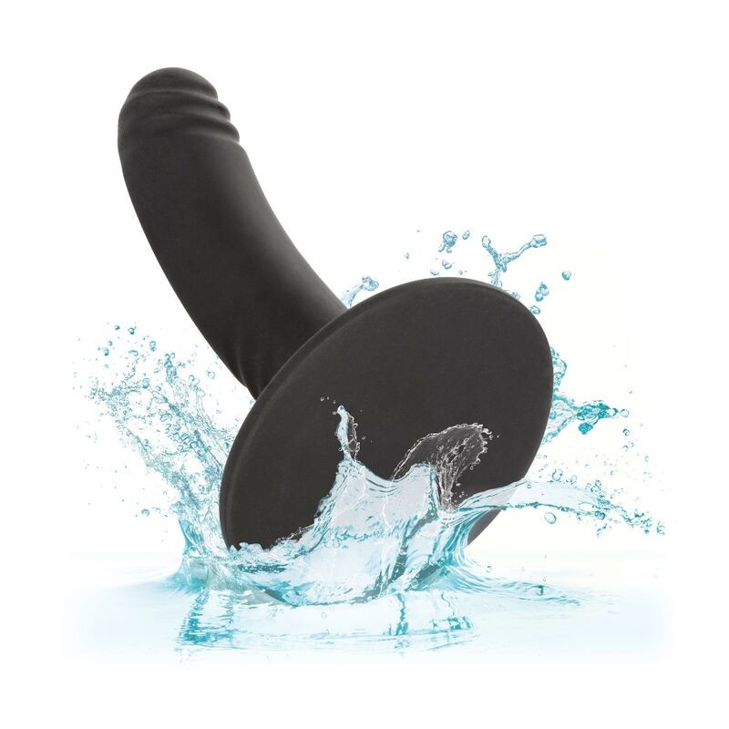 Silikon-Dildo mit Saugnapf 12 cm, harness-kompatibel, gebogenPunkt G nicht lebendig