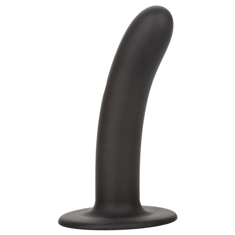 Glatter Silikon-Dildo 15,3 cm, harnessfähig, mit SaugnapfPunkt G nicht lebendig