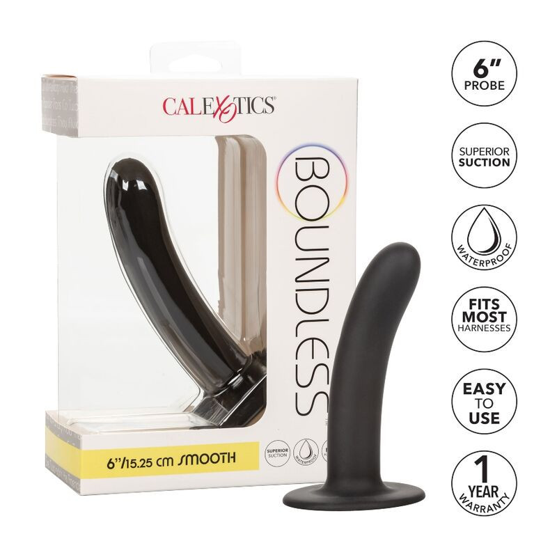 Gode silicone lisse 15,3 cm compatible harnais avec ventousePoint G non vibrant