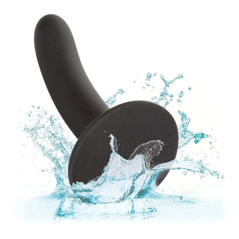 Dildo liso de silicone 15,3 cm para arnês com ventosaPonto G não vibrante