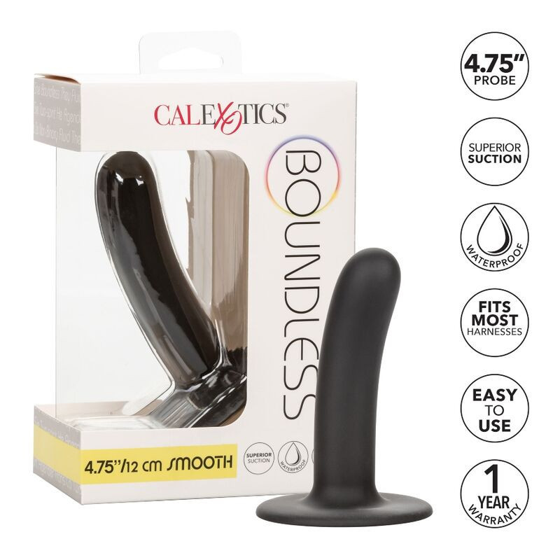 Dildo liso de silicona 12 cm compatible con arnés y ventosaPunto G no vibrante