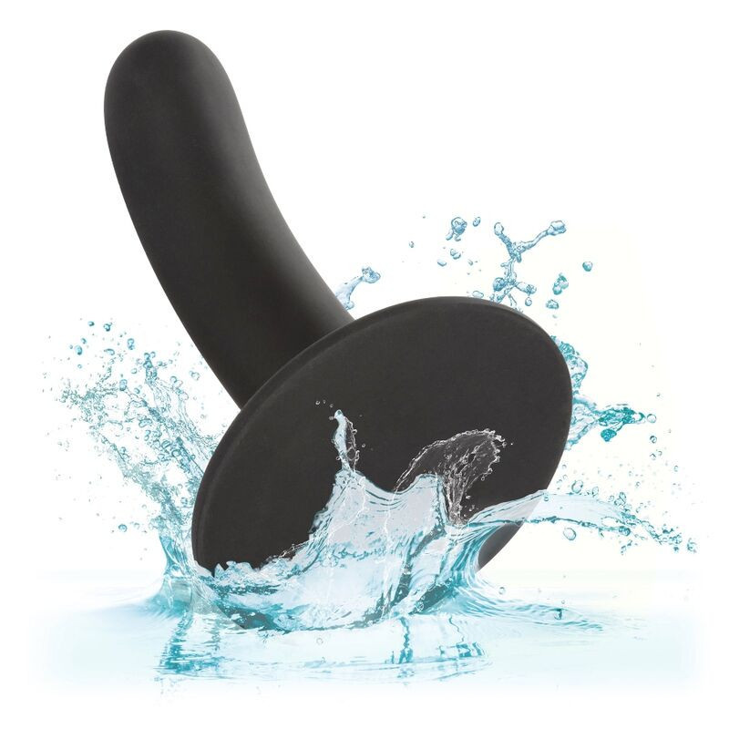 Glatter Silikon-Dildo 12 cm mit Saugnapf, harnessfähigPunkt G nicht lebendig