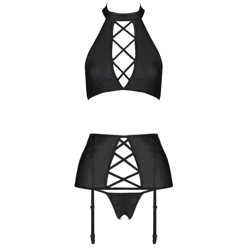 Ensemble de lingerie en cuir Passion Nancy SetEnsembles Sexy