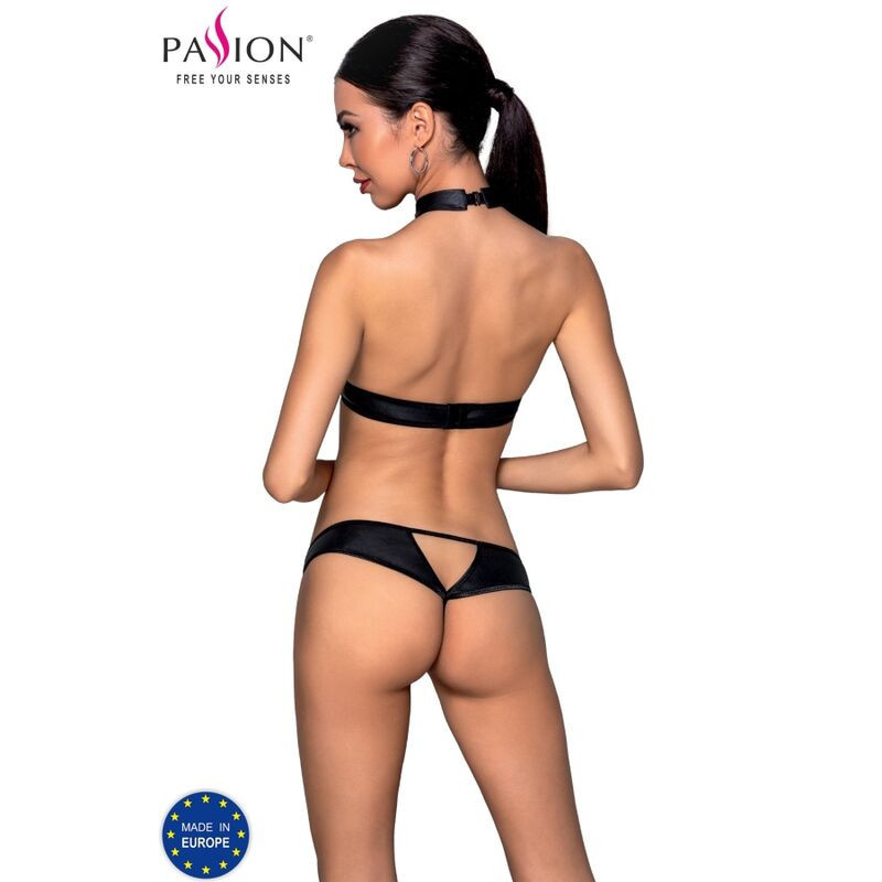 Passion Malwia Dessous-Set aus veganem LederSinnliche Damen-Sets