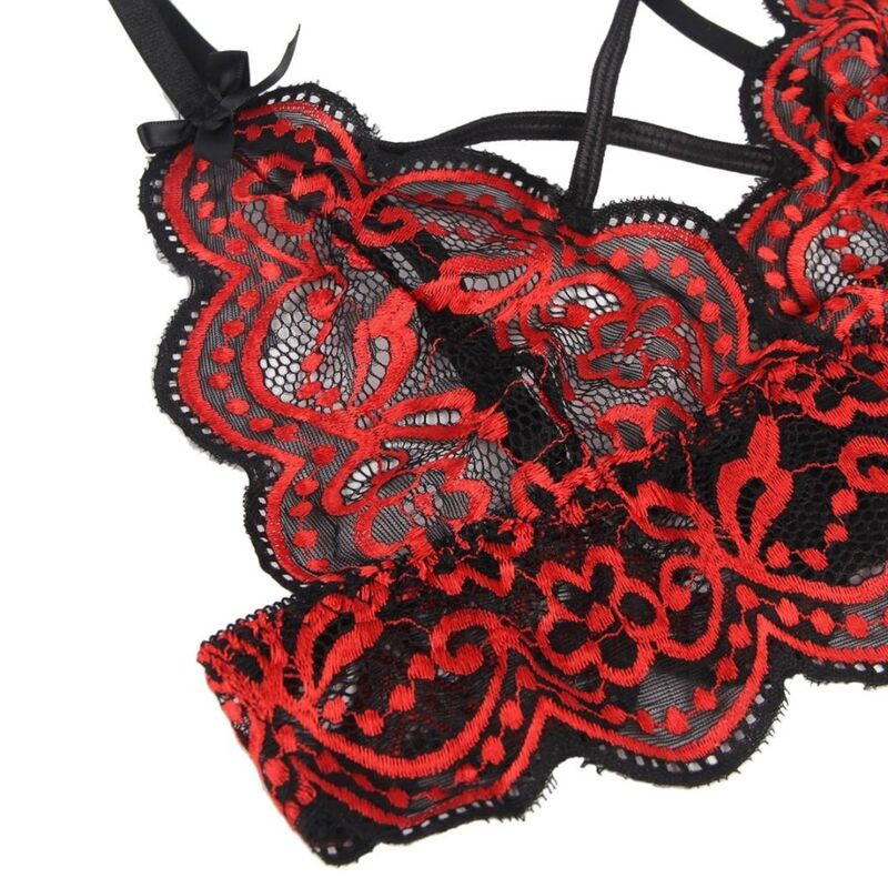 Subblime 2‑teiliges Dessous-Set aus Spitze mit StringSinnliche Damen-Sets