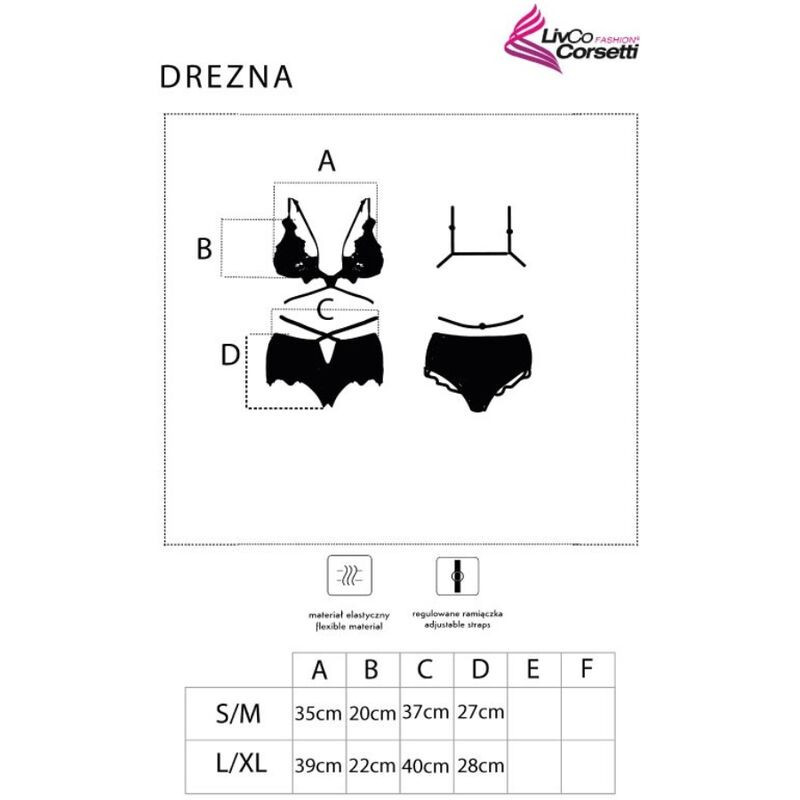Ensemble lingerie deux pièces Livco Corsetti Fashion DreznaEnsembles Sexy