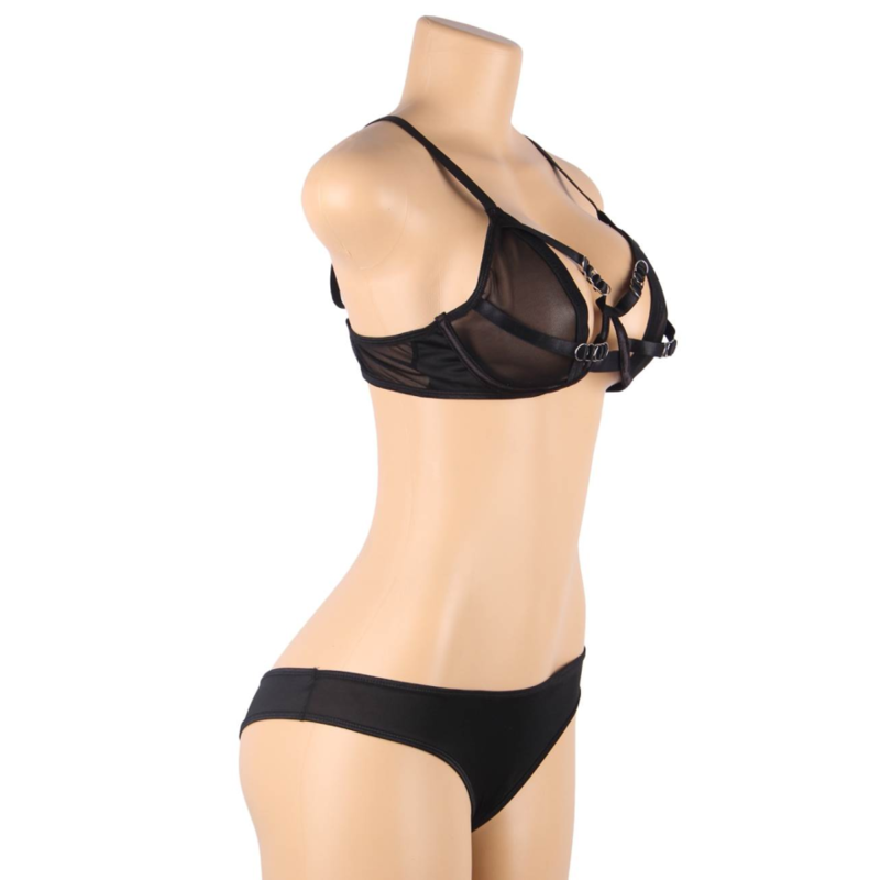 Subblime lingerie set with bralette and strappy pantiesWomen's Sets