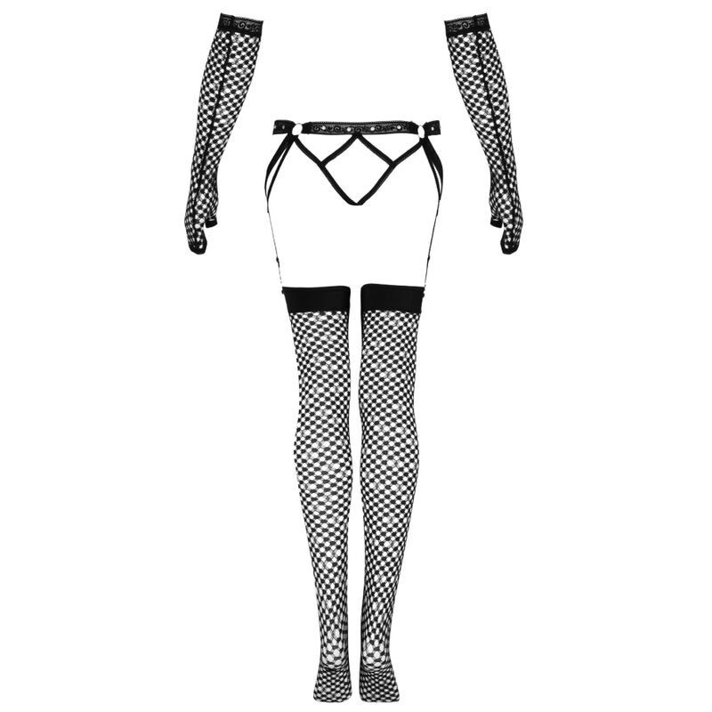 Conjunto de liga e meias Nemalia Livco Corsetti FashionConjuntos sensuais