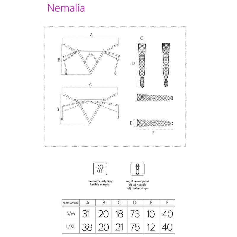 Strapsset mit Strümpfen Nemalia Livco Corsetti FashionSinnliche Damen-Sets