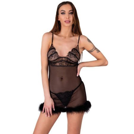 Conjunto babydoll y tanga Livco Corsetti ZerunamConjuntos Sensuales